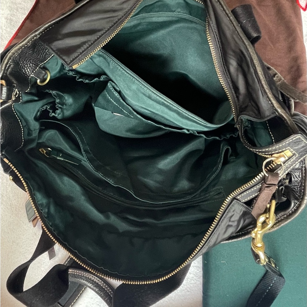 Authentic Coach Nylon Tote or Diaper Bag   Black With Changing Pad & Dust Bag - Picture 10 of 16